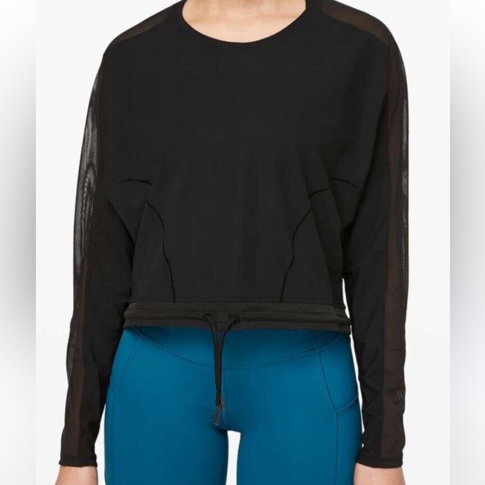 Lululemon Reach for the Run Long Sleeve Crop Sweatshirt